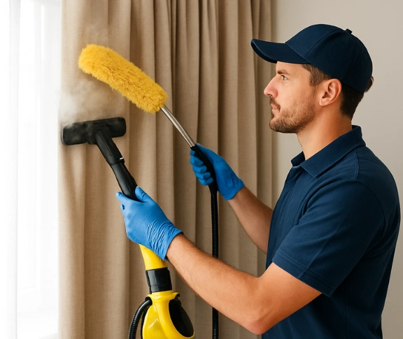 Trusted curtain steam cleaning technician Matty Curtain Cleaning queenscliff-vic QLD