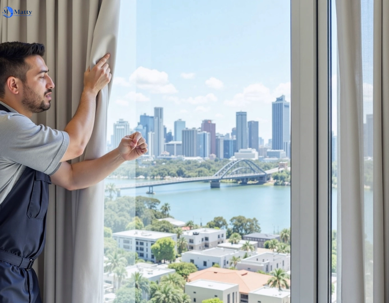 Professional curtain steam cleaning service queenscliff-vic QLD by Matty Curtain Cleaning